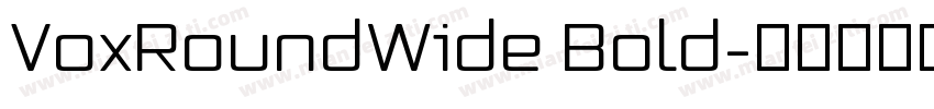 VoxRoundWide Bold字体转换